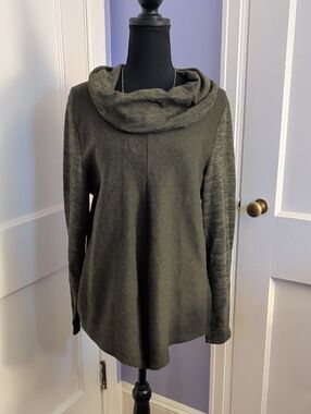 Absolutely Famous Olive Cowl Neck Sweater XL